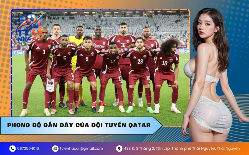 Phong độ gần đây của đội tuyển Qatar